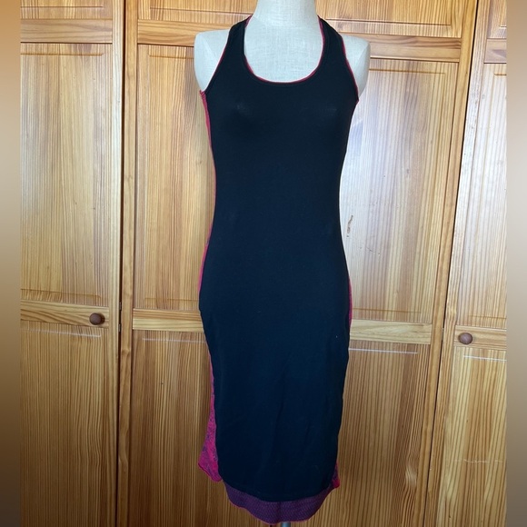 Spicy Green Mango Small Racerback Black Maxi Dress - Picture 2 of 7